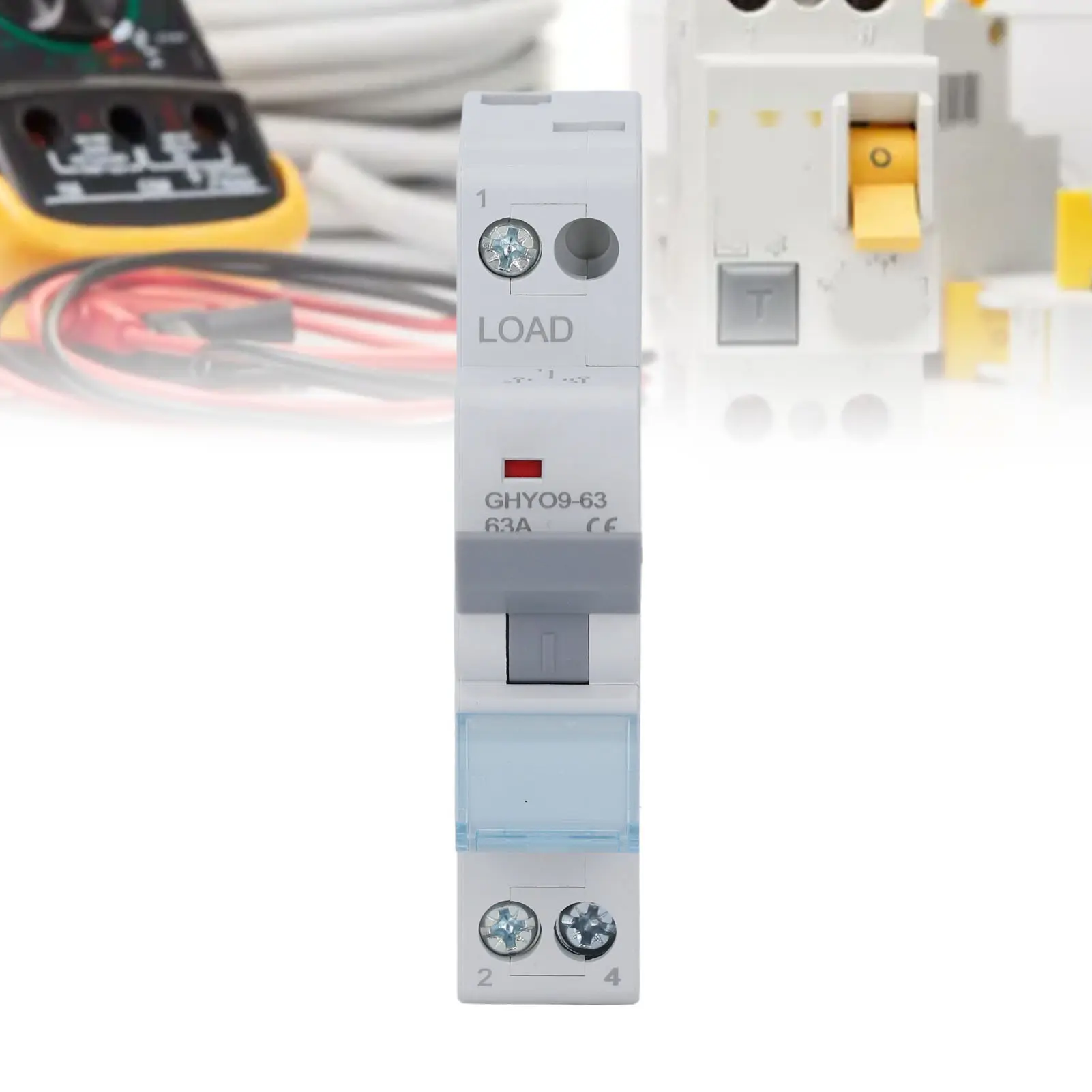 Dual Power Transfer  PC Flame Retardant Material Power Transfer  35mm DIN Rail Mount for RVs Homes Generators