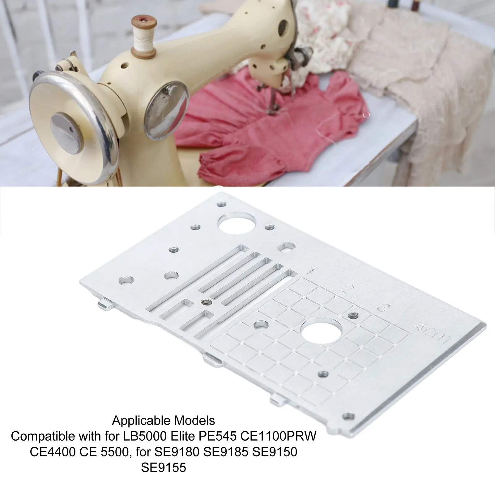 Straight Stitch Needle Plate Rustproof  Easy Installation Sewing Needle Plate Steel for SE9180 for CE 00 for SE910