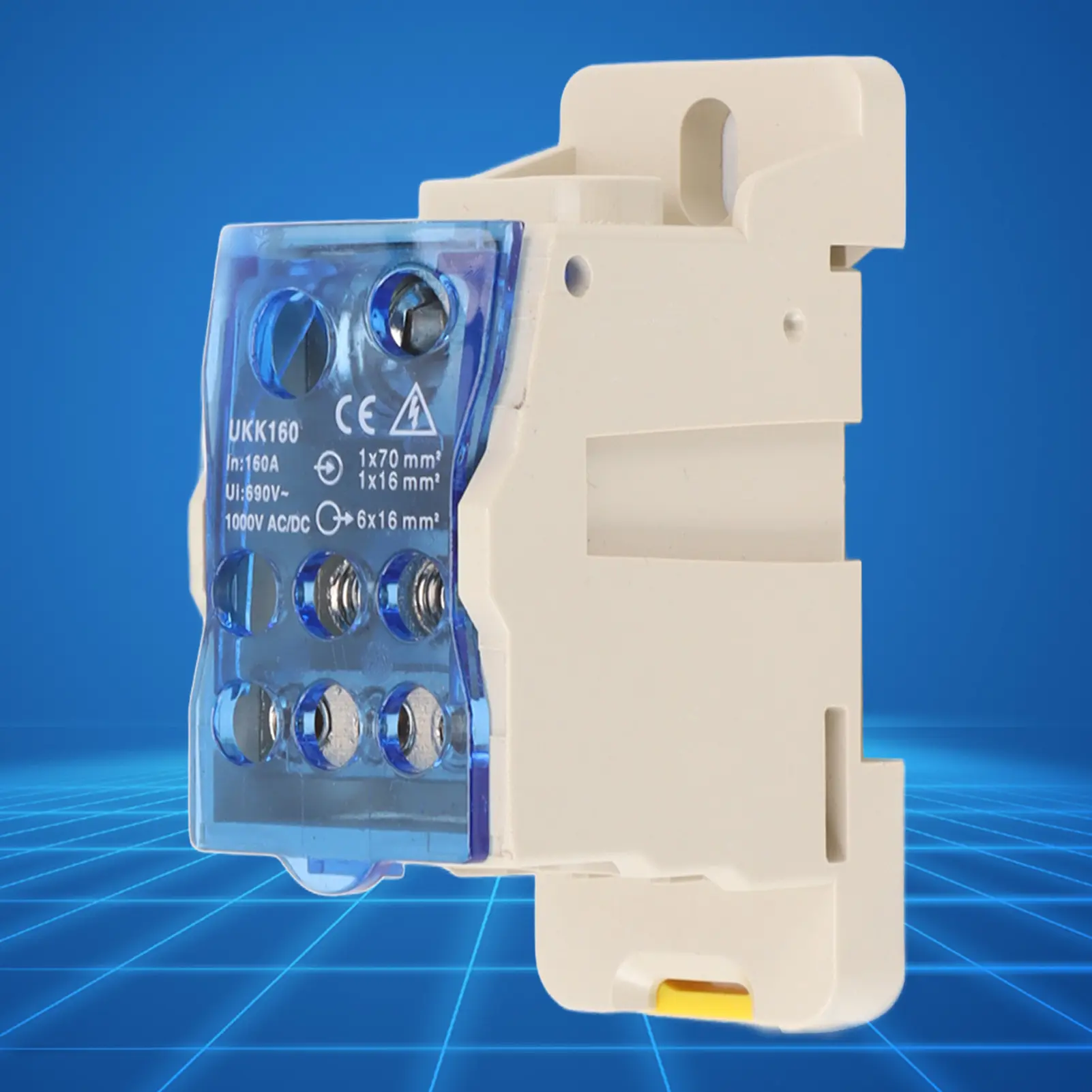 Distribution Box DIN Rail Power Junction Box Electrical Terminal Block Connector Distribution Box AC DC1000V Power Junction Box