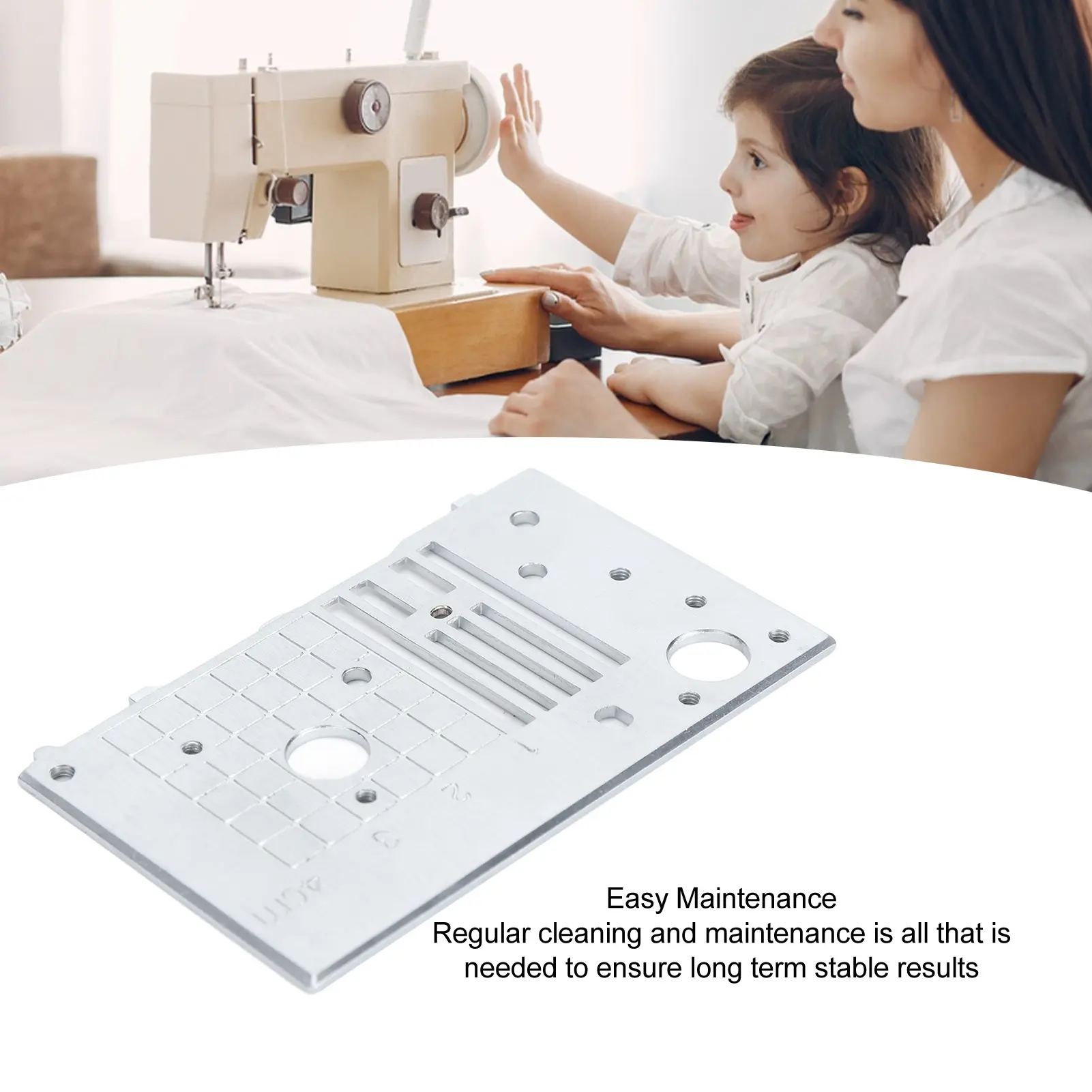 Straight Stitch Needle Plate Rustproof  Easy Installation Sewing Needle Plate Steel for SE9180 for CE 00 for SE910