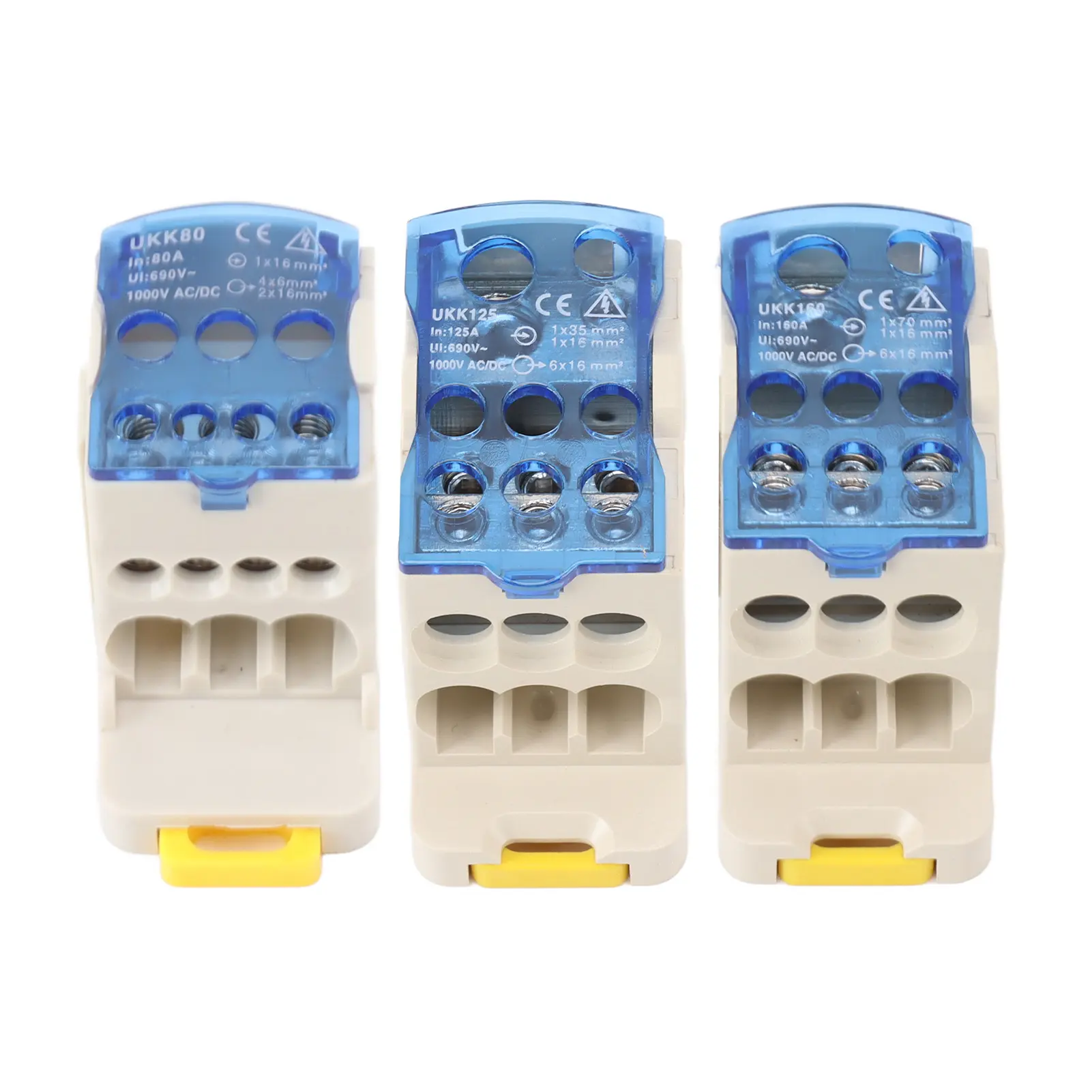 Distribution Box DIN Rail Power Junction Box Electrical Terminal Block Connector Distribution Box AC DC1000V Power Junction Box