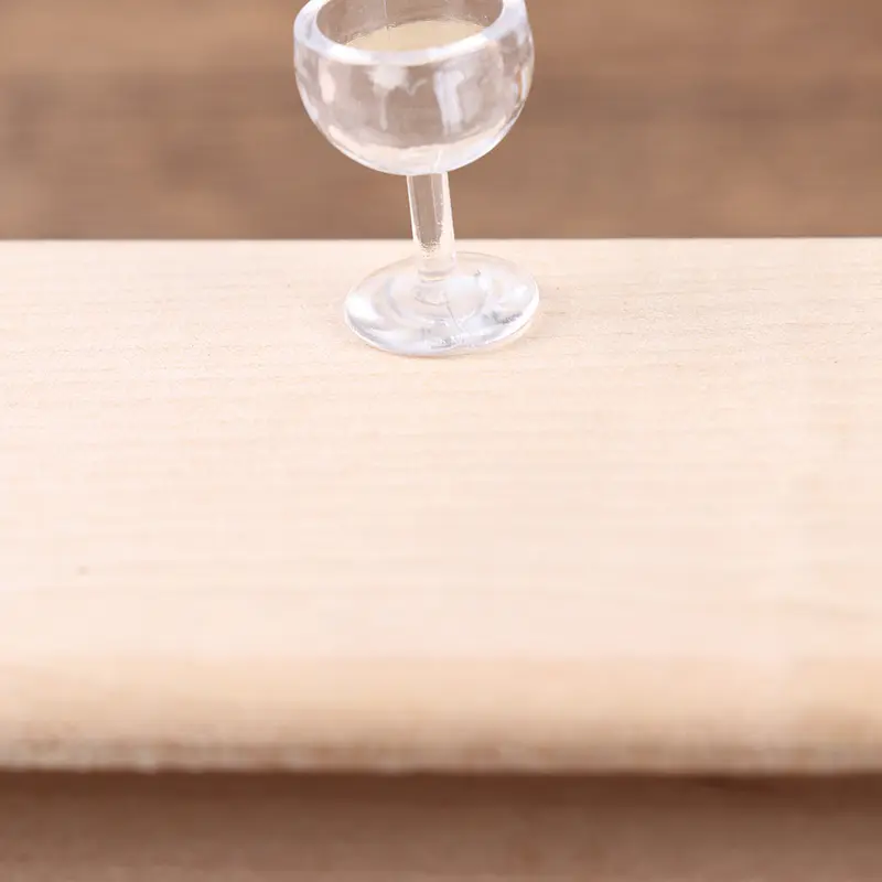 10PCS/set 1:12 Dollhouse Miniature Red Wine Cup Kitchen Decor toy Goblet for Doll House Decoration Accessories