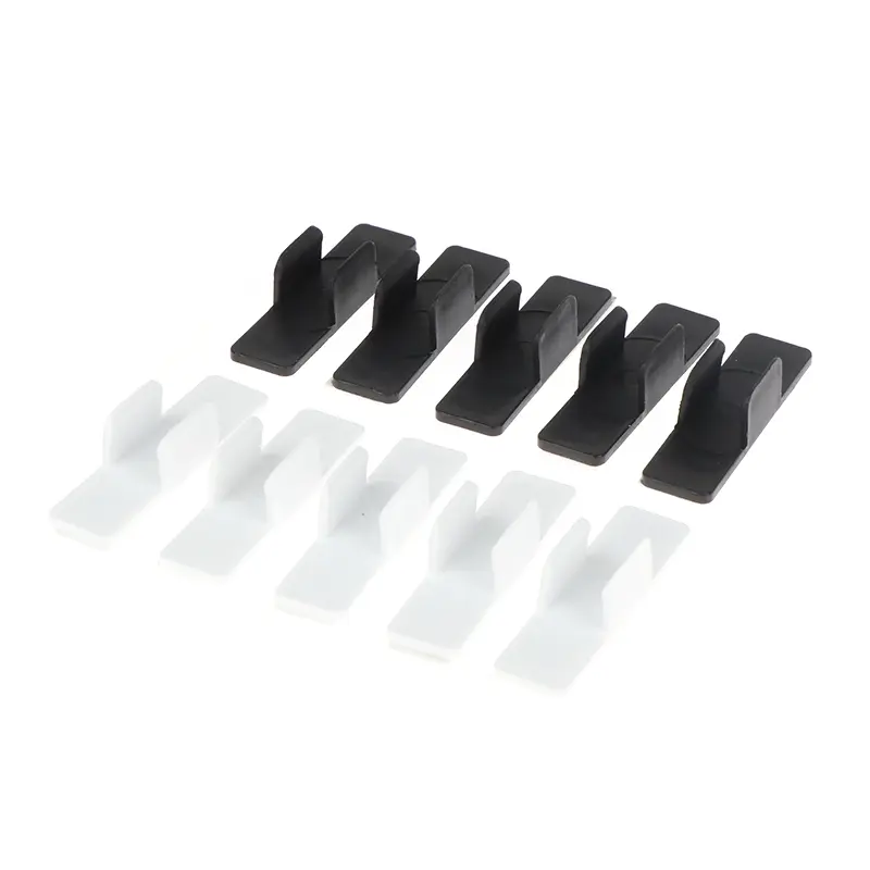 10Pcs Self Adhesive Pen Holder Pencil Plastic Clip Holder Desktop Fixed Pen Case For Notebook Stylus Pencil Clip Holder