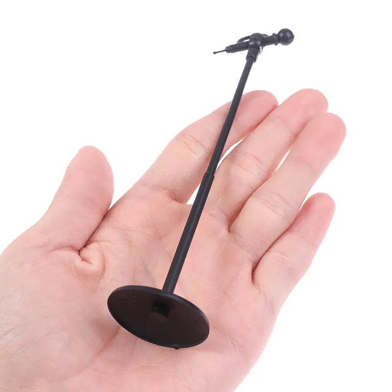 1 set 1:6 Dollhouse Cute Mini Plastic Microphone Model Toy Miniature Furniture Accessories
