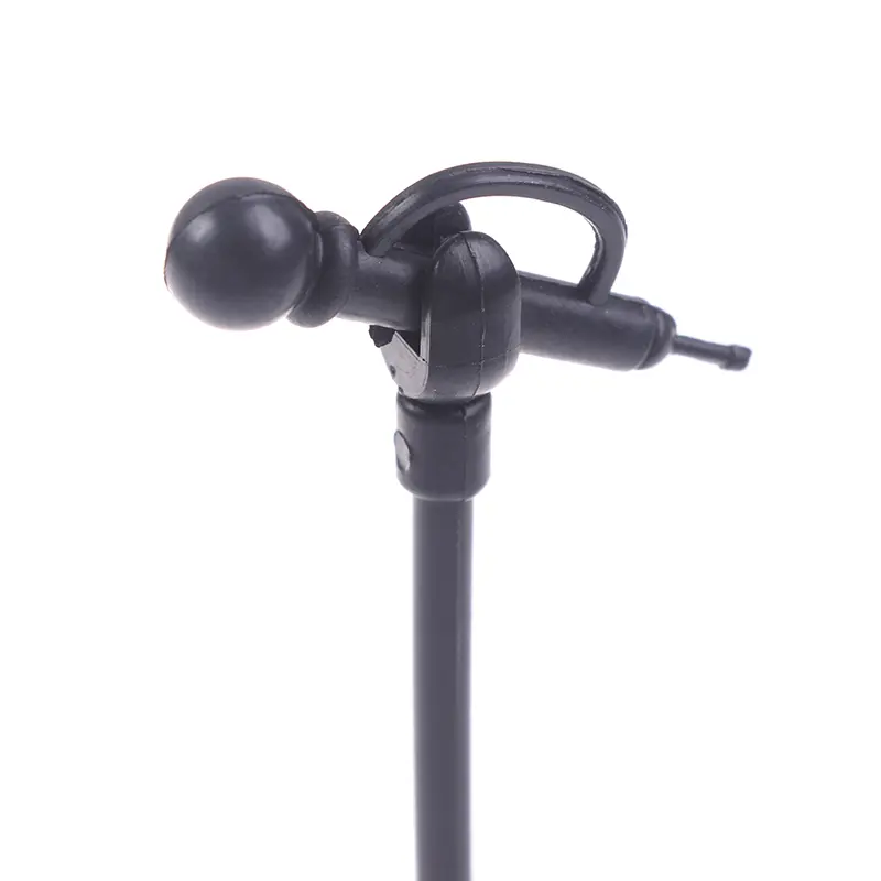 1 set 1:6 Dollhouse Cute Mini Plastic Microphone Model Toy Miniature Furniture Accessories