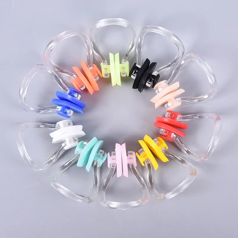 10pcs/lot High Quality Reusable Soft Silicone Swimming Nose Clip Comfortable Diving Surfing Swim Clips For Adults Children