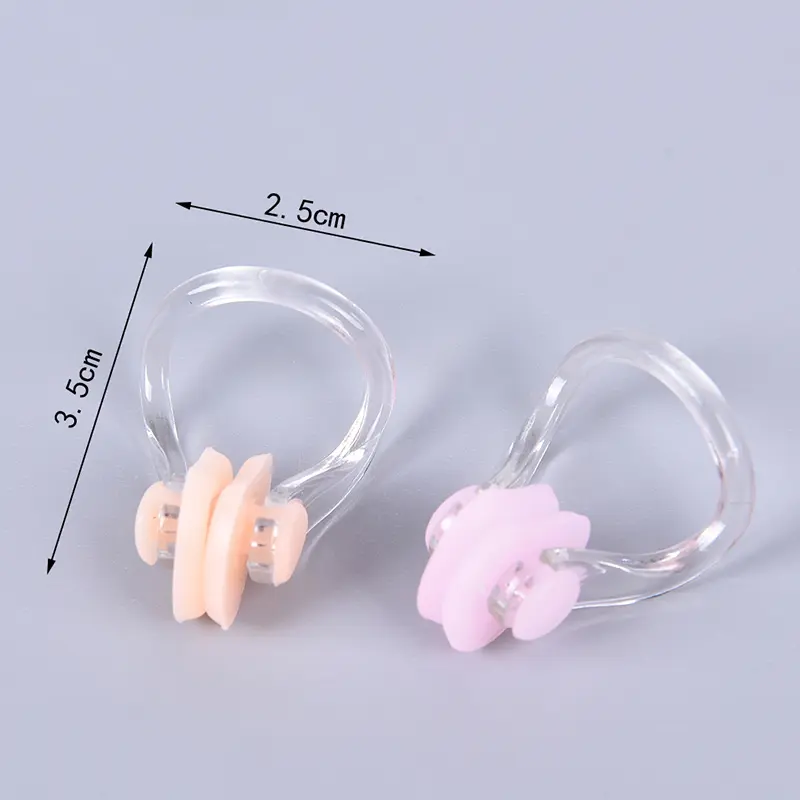 10pcs/lot High Quality Reusable Soft Silicone Swimming Nose Clip Comfortable Diving Surfing Swim Clips For Adults Children