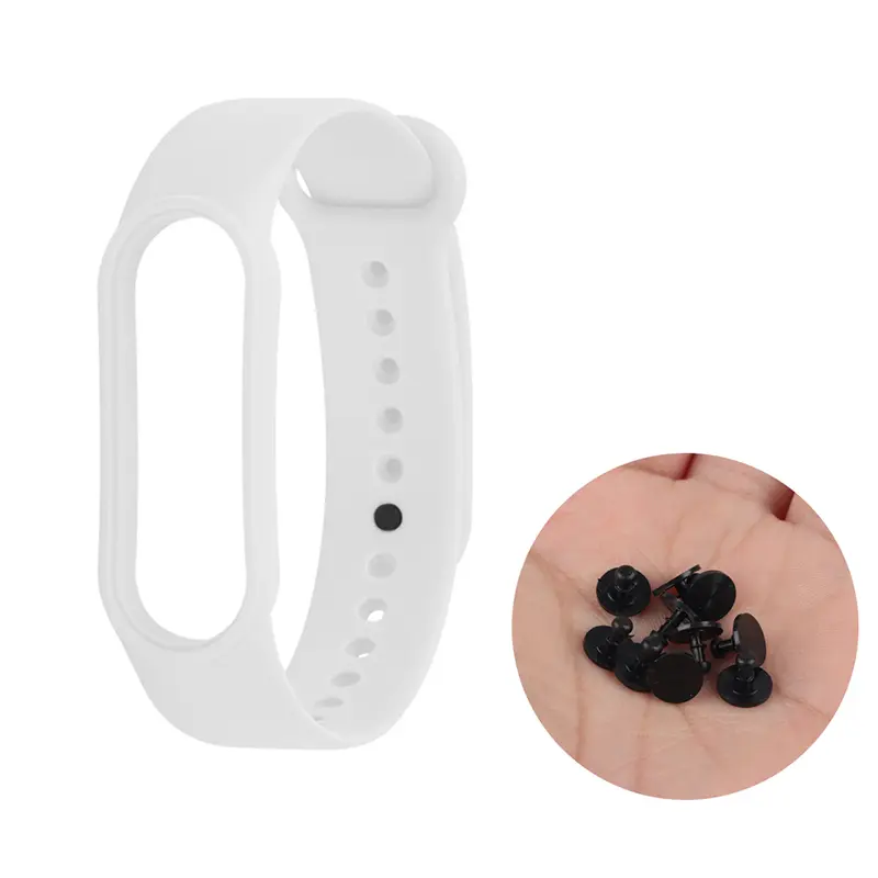10pcs Buckle For Xiaomi Mi Band 6 5 4 3 Replacement Strap Metal 3 4 5 6 5 Wristband Accessorie Buttons