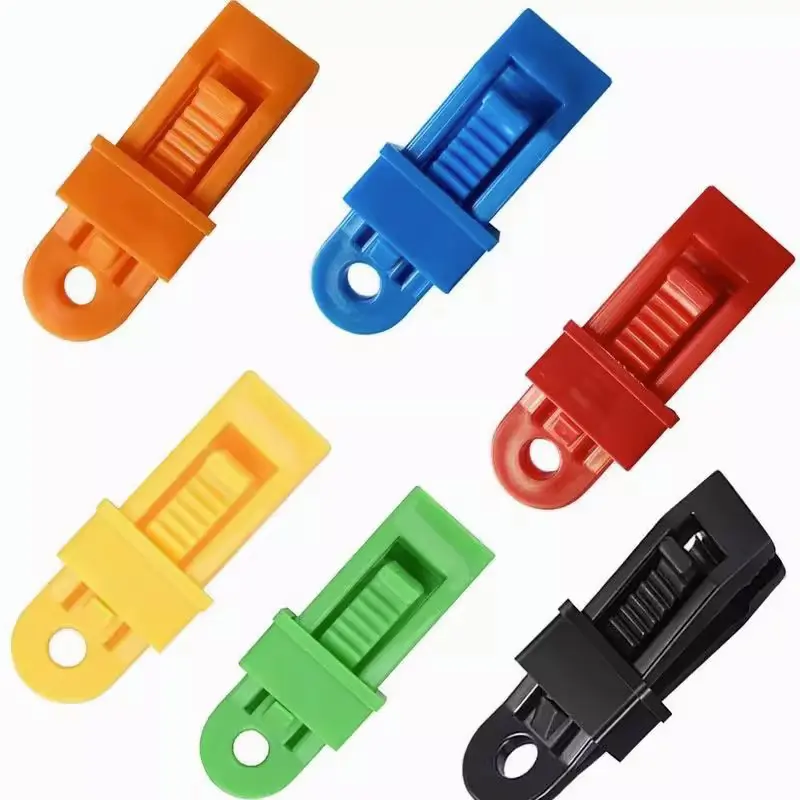 1Pc Outdoor Camping PlasticTent Clamps Fixing Clips Canopy Windproof Ropes Awning Clips,Cloth Fixing Clips