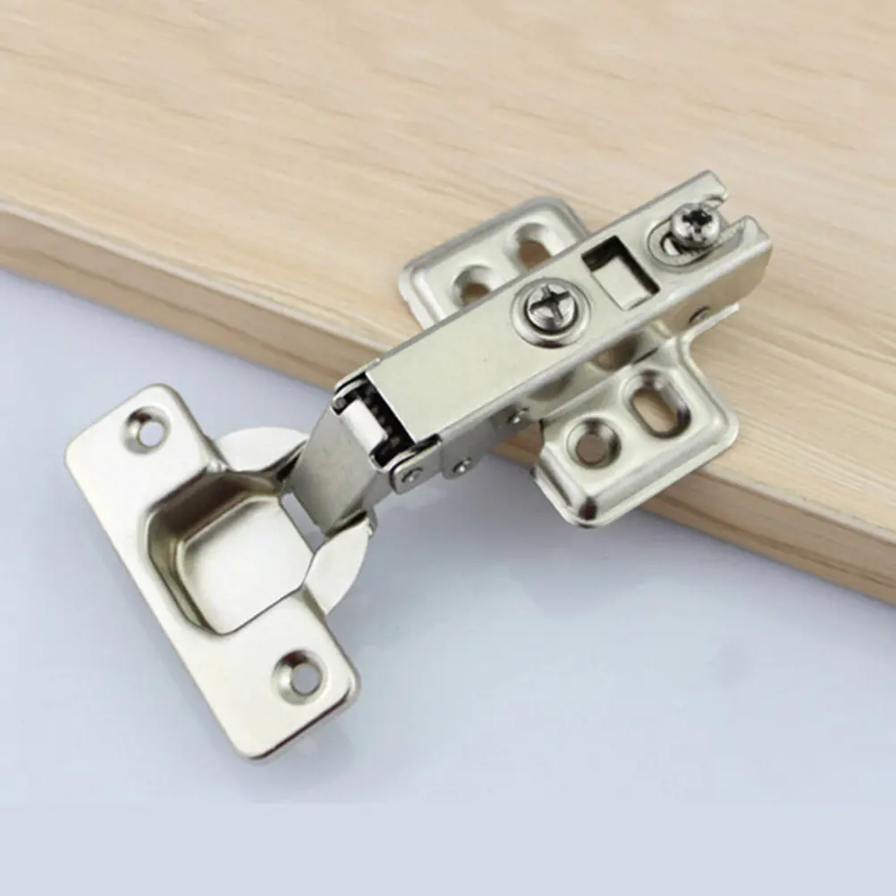 1PC Hinge Stainless Steel Door Hydraulic Hinges Damper Buffer Soft Close Full Overlay For Cabinet Cupboard Furniture Hardware