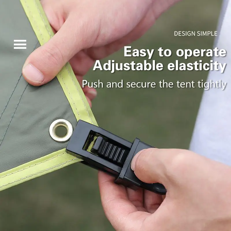 1Pc Outdoor Camping PlasticTent Clamps Fixing Clips Canopy Windproof Ropes Awning Clips,Cloth Fixing Clips