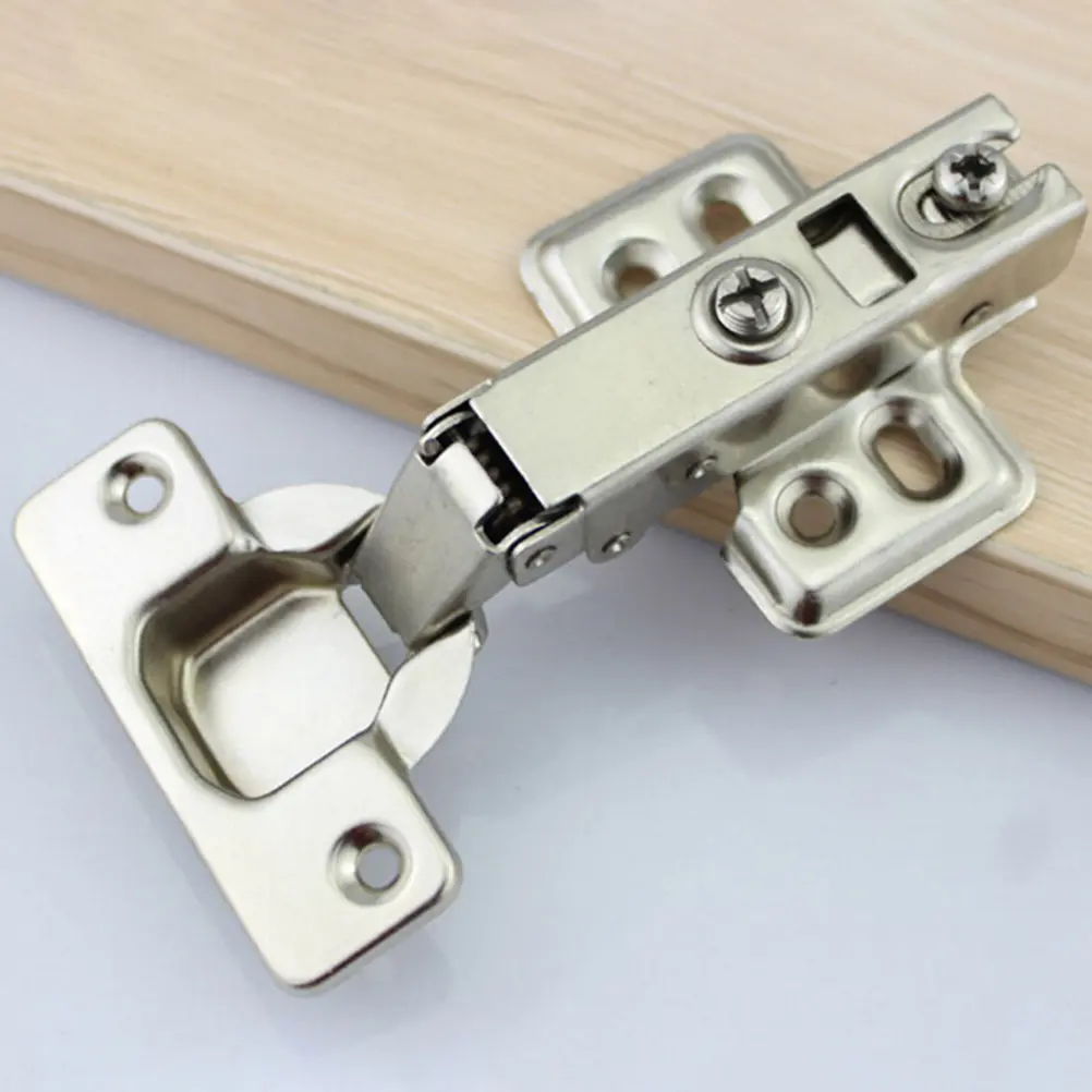 1PC Hinge Stainless Steel Door Hydraulic Hinges Damper Buffer Soft Close Full Overlay For Cabinet Cupboard Furniture Hardware