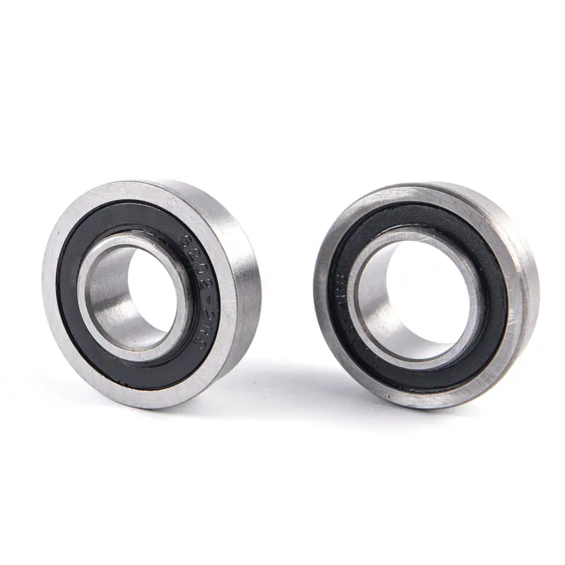 1PC F6202 -2RS  Flange ABEC-1 Miniature Deep Groove Garden Trolley Ball Sealed Wheelbarrow Bearing