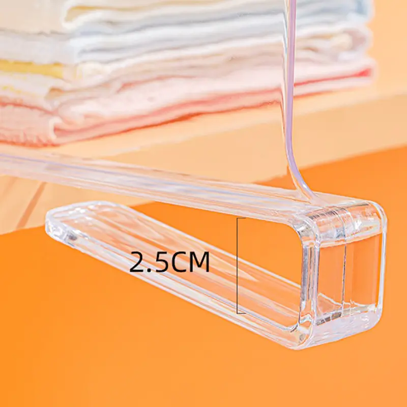 Minimalist Modern Closet Bag Dividers Transparent Acrylic Dividers Bookends Desktop Organizer Shelf