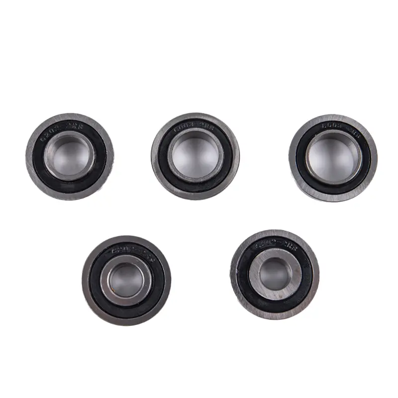1PC F6202 -2RS  Flange ABEC-1 Miniature Deep Groove Garden Trolley Ball Sealed Wheelbarrow Bearing