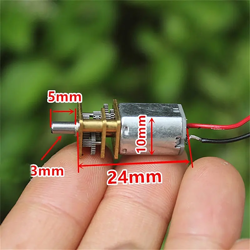 1Pc N20 DC3-6V Electric Micro DC Geared Motor 26-53RPM Metal Motor Gear Adjustable Speed Reversed