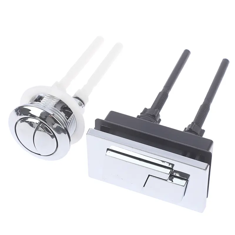 1pc Dual Flush Toilet Tank Button Round Square Push Buttons