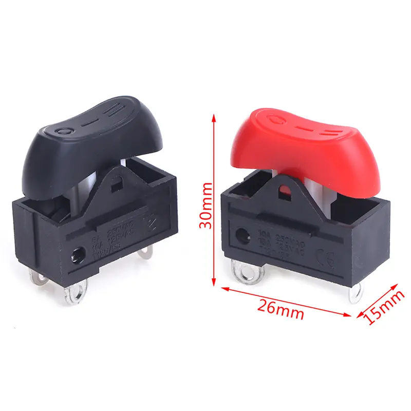 1PC KCD15-103/T Hair Dryer Switch Rocker 3 Position ON-OFF-ON Boat 30*15*26mm