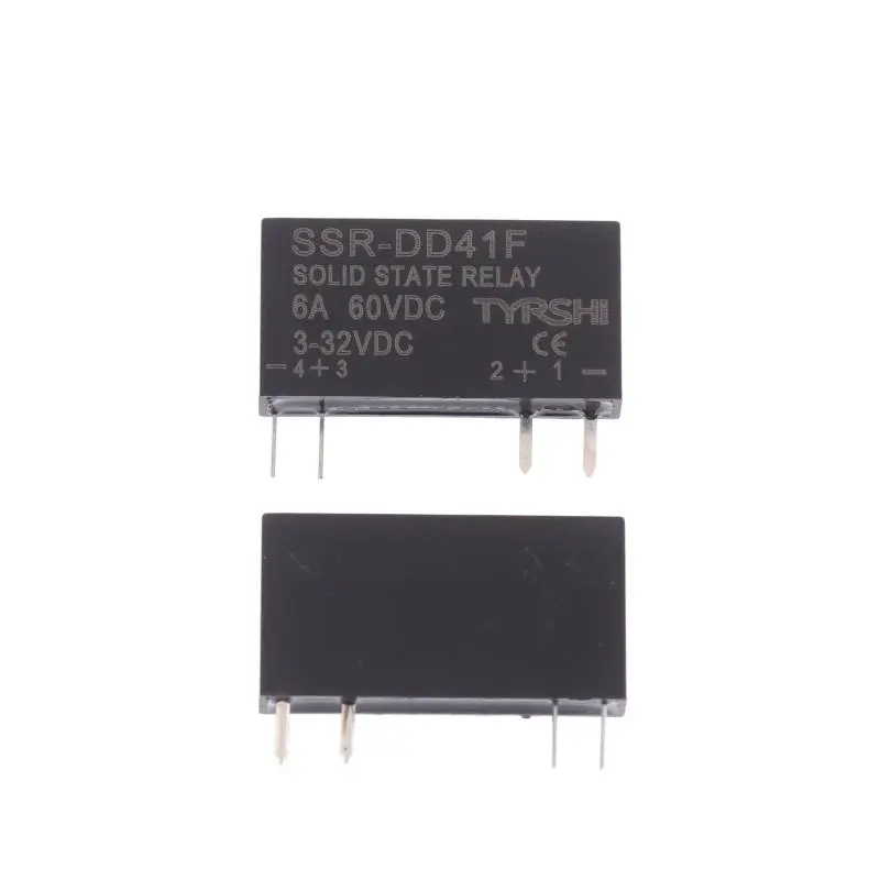 SSR-41FDD/41FDA Solid State Relays DC To DC Slim Relay Module 3-32VDC 6A Mini Relay Non-contact DIN Rail Relay