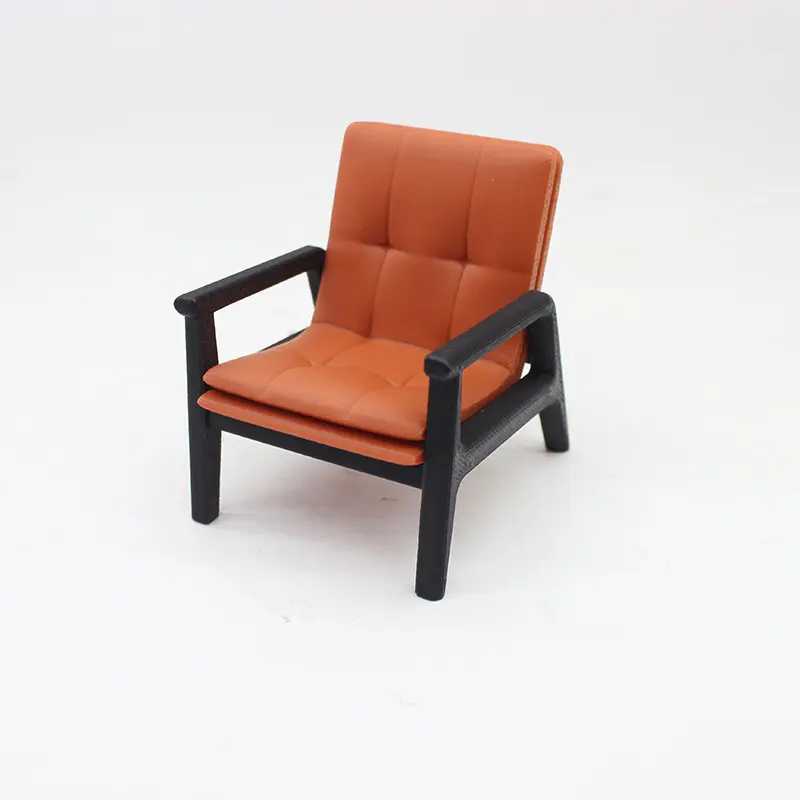 1/12 Dollhouse Miniature Furniture Sofa Chair Tea Table Model Toy Dolls House Home Living Room Furniture Decoration Accessories