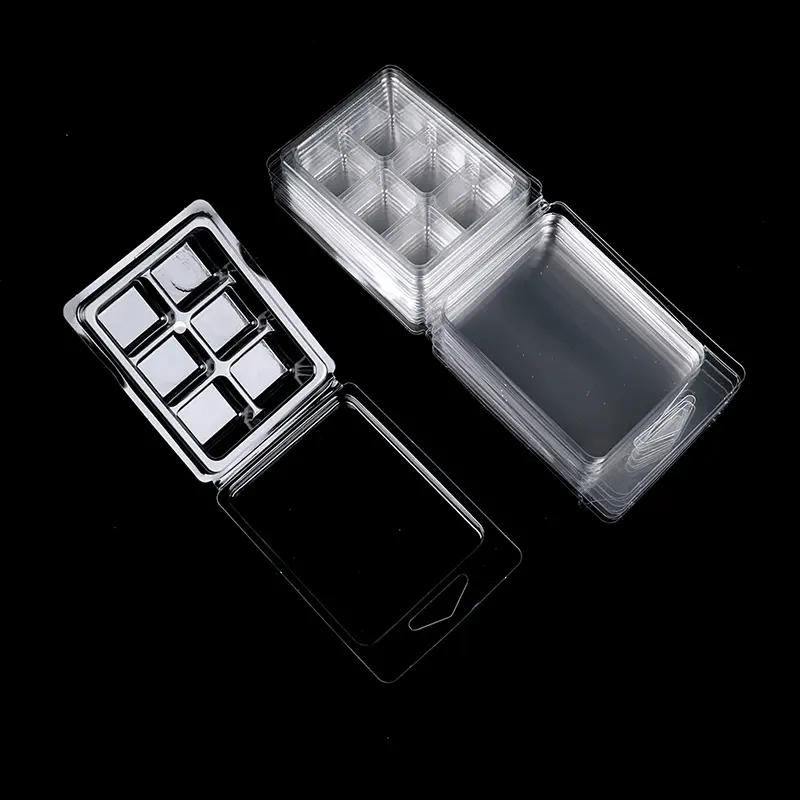10Packs Wax Melt Molds Clear Clamshells Wickless Candles Boxes