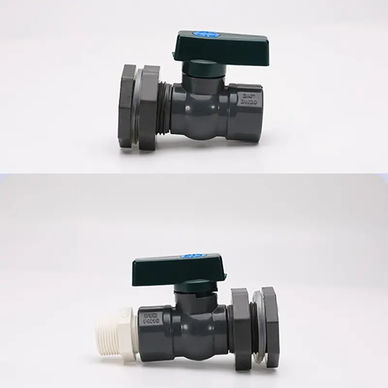 PVC Rain Barrel Diverter Kit 3/4 Inch Rain Barrel Valve Rain Barrel Spigot Kit With Bulkhead Fitting Adapter
