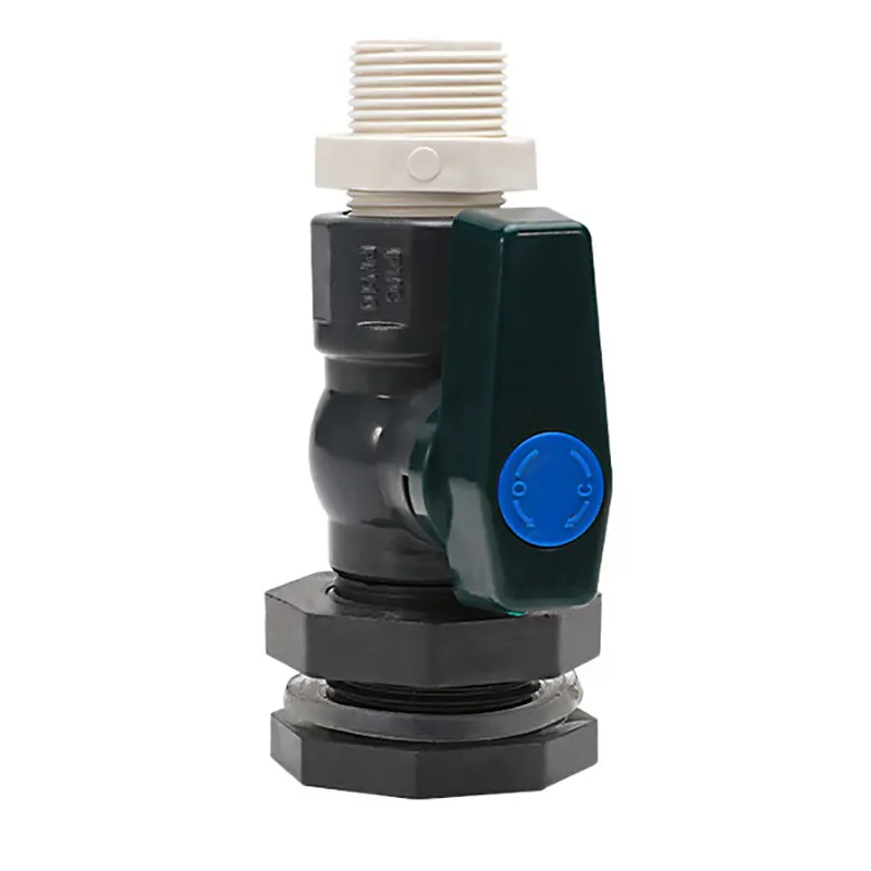 PVC Rain Barrel Diverter Kit 3/4 Inch Rain Barrel Valve Rain Barrel Spigot Kit With Bulkhead Fitting Adapter