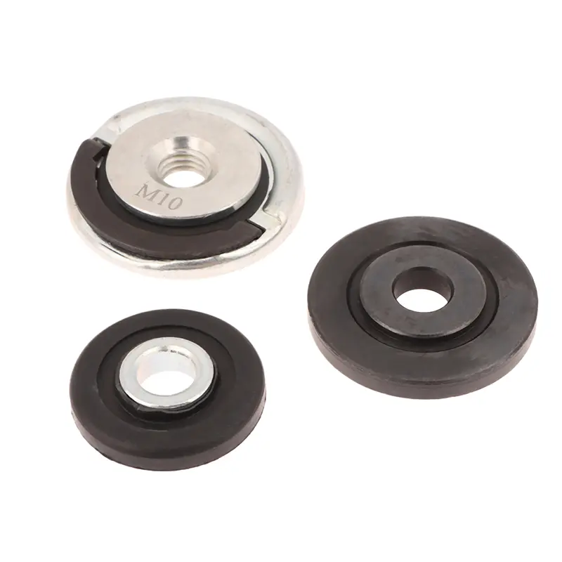 M10 Quick Release Self-Locking Angle Grinder Inner Outer Flange Nut Fittings Thread Tools For 16/20/22/22.2MM Bore Cutting Discs
