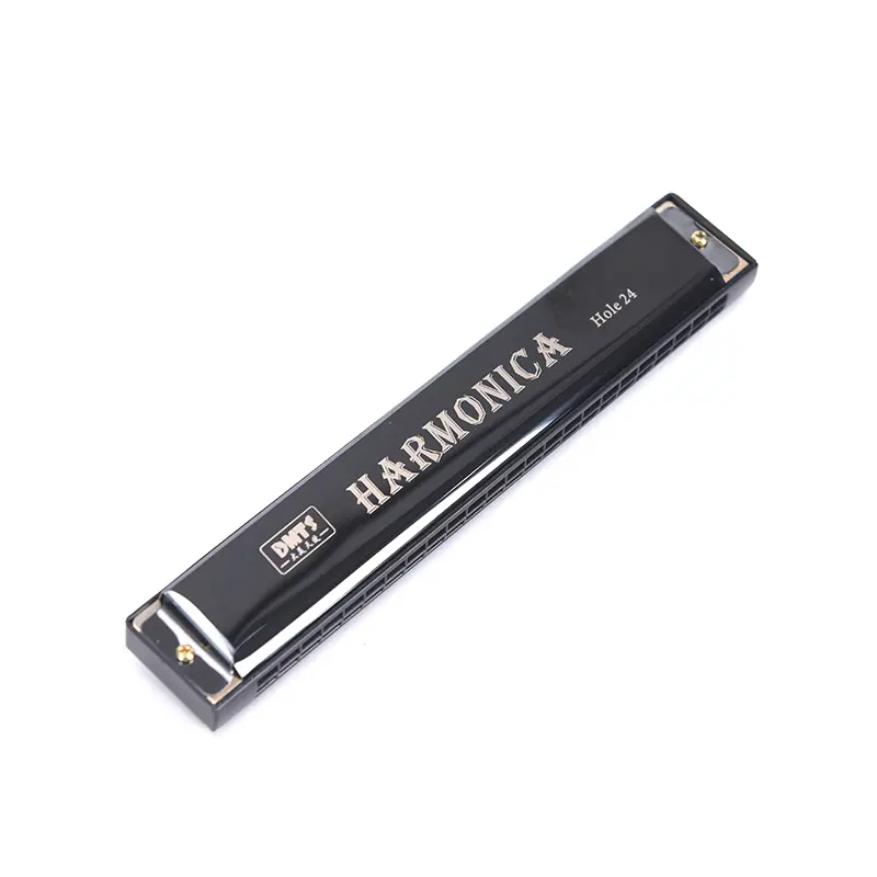 1pc Professional 24 Hole Harmonica Mouth Metal Organ for Beginners Musical Instruments  Harp Harmonium Blues