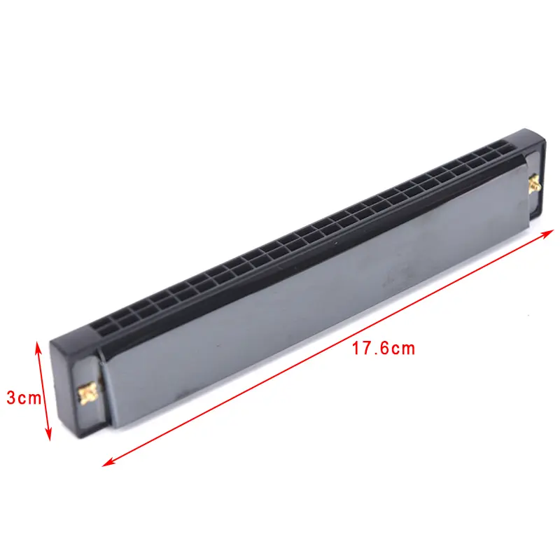 1pc Professional 24 Hole Harmonica Mouth Metal Organ for Beginners Musical Instruments  Harp Harmonium Blues