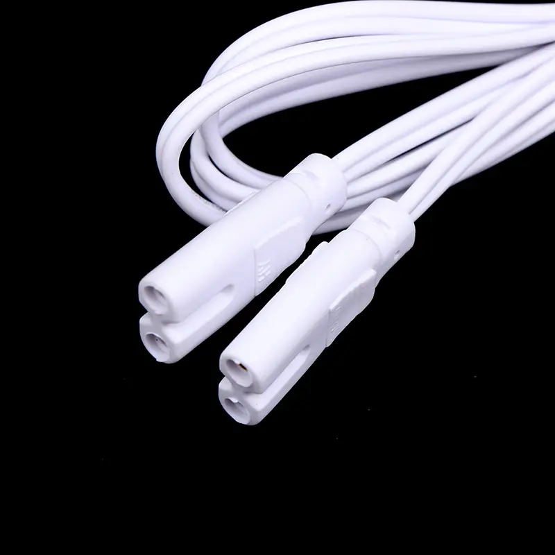 LED Tube Lamp's Connected Cord Flexiable Connecting Cable T4 T5 T8 Fluorescent Light Connector 20cm 50cm 80cm 100cm Length