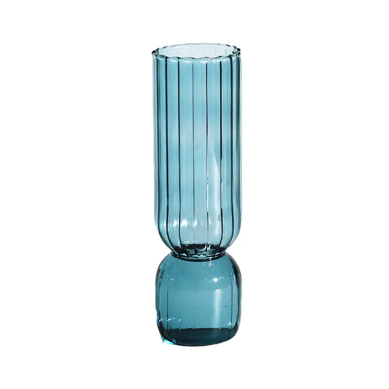 Nordic Glass Vase Small Glass Vases Flower Arrangement Home Decoration Accessories Modern Living Room Glass Ornament