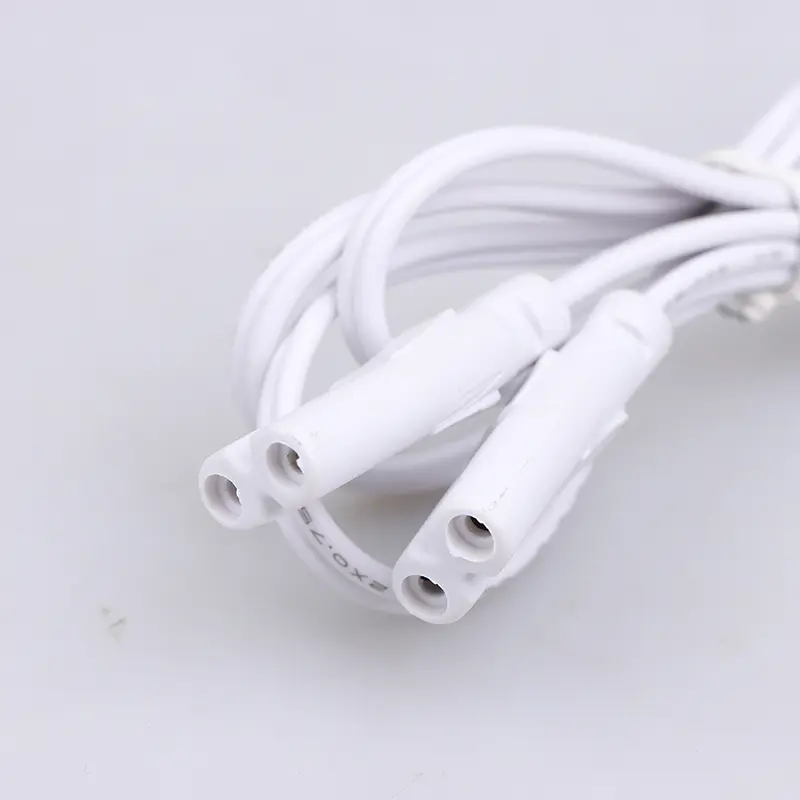 LED Tube Lamp's Connected Cord Flexiable Connecting Cable T4 T5 T8 Fluorescent Light Connector 20cm 50cm 80cm 100cm Length