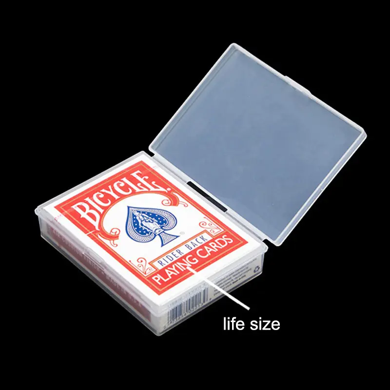 Transparent Plastic Poker Box Board Game Playing Cards Storage Packaging