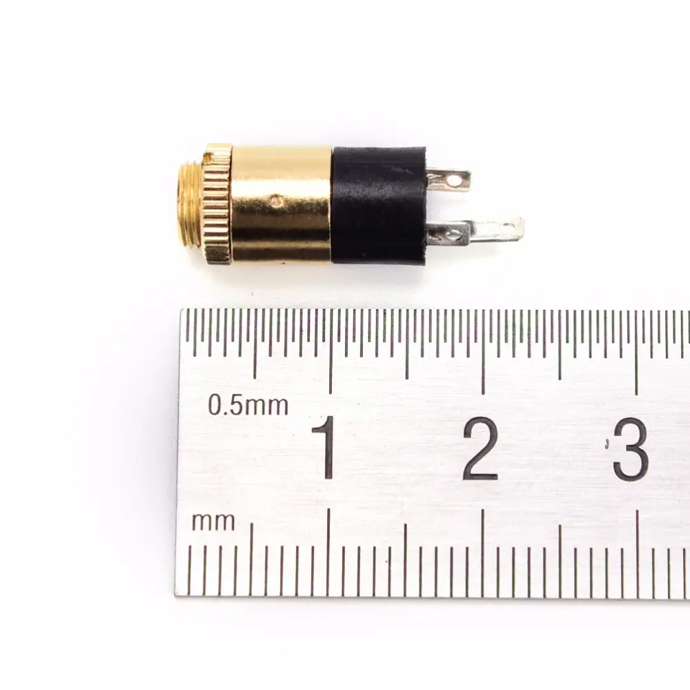 5pcs 3.5MM PJ-392 Stereo Female Socket Jack with Screw 3.5 Audio Video Headphone Connector PJ392 GOLD PLATED