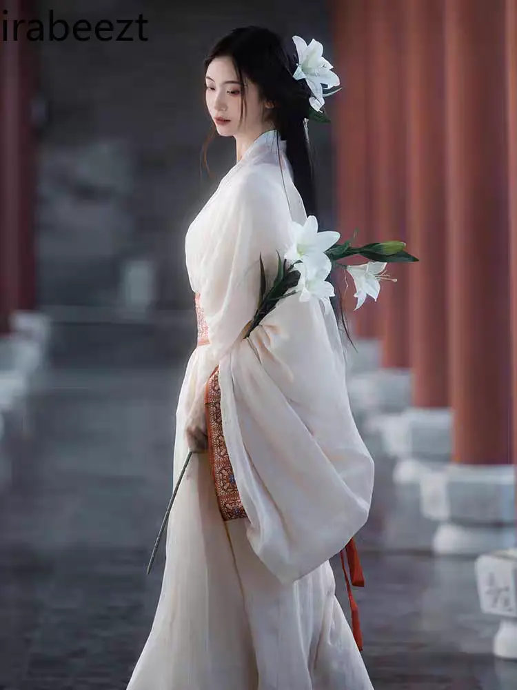 New Hanfu Robe Straight Restoration of The Traditional Wei Jin Dynasty Southern and Northern Dynasties Court Ancient Clothing