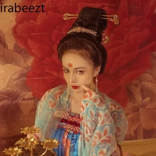 Fashion Popular Chest Skirt Fairy Style Wide Sleeve Princess Ancient Tang Song Dynasty Dance Skirt Suit Chinese Hanfu
