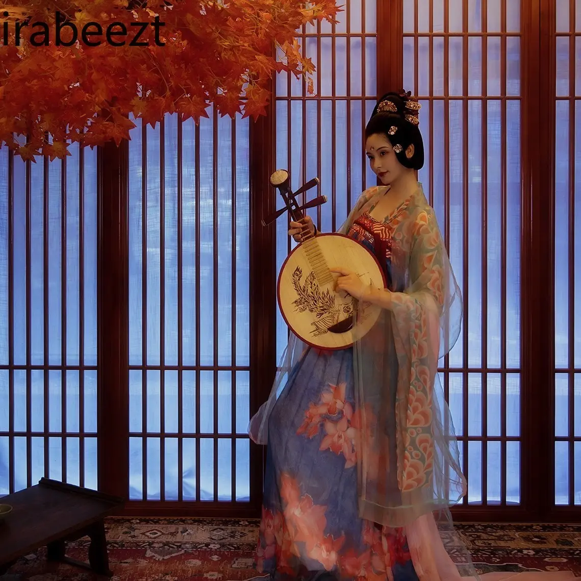 Fashion Popular Chest Skirt Fairy Style Wide Sleeve Princess Ancient Tang Song Dynasty Dance Skirt Suit Chinese Hanfu