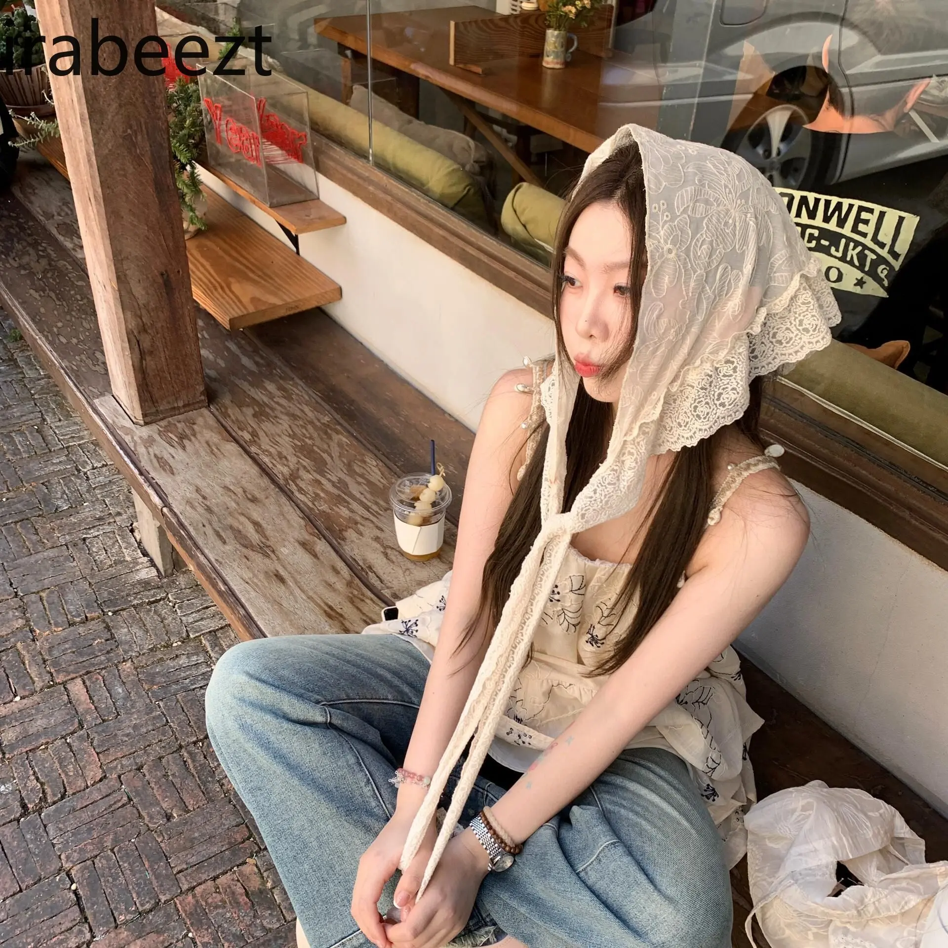 French Sweet Seaside Holiday Style Super Fairy Floral Sleeveless Robe Summer New Loose Slimming Suspender Dress