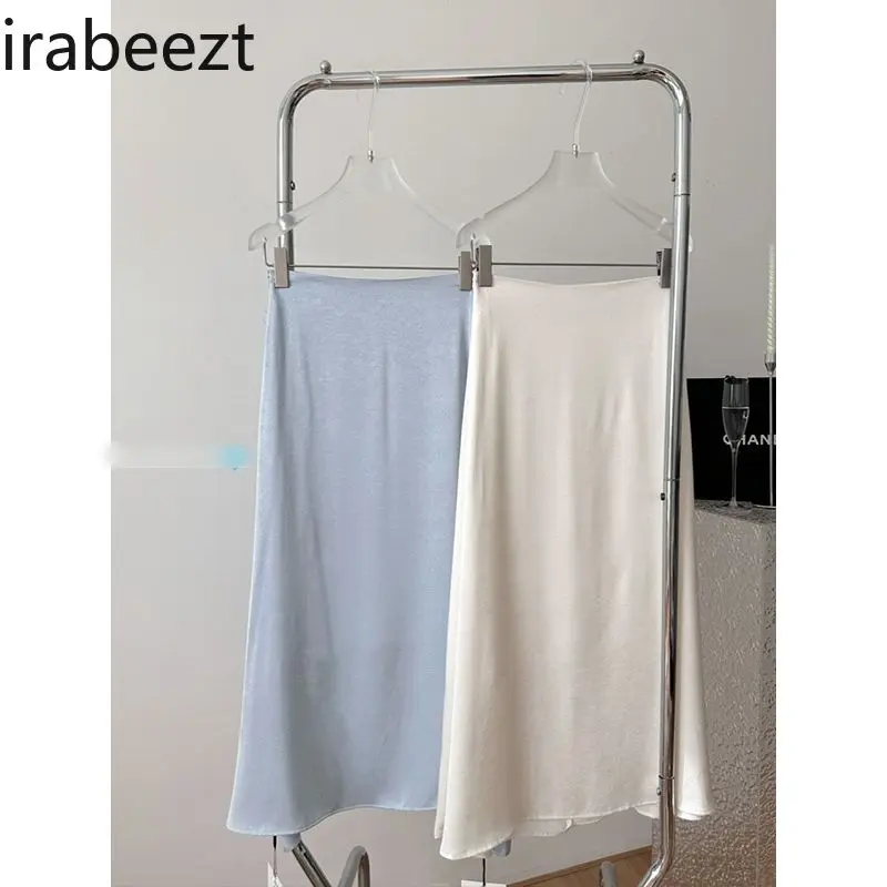 2025 Summer New Korean Fashion Raglan Halter Polka Dot Flower Bud Top + Skirt Temperament Two-piece Set Ropa Mujer