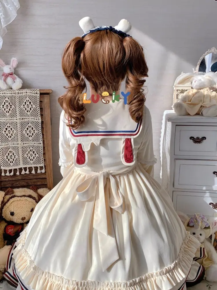 Original Design Bunny Ice Cream LOLita Autumn/Winter Embroidery Sweet and Lovely Mainland China Lolita Clothes
