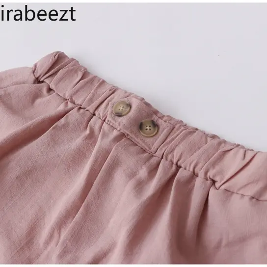 Early Autumn New Retro Temperament Elastic Waist Loose Casual Straight Leg Pants Wide Legs Long Ankle -length Trousers Women