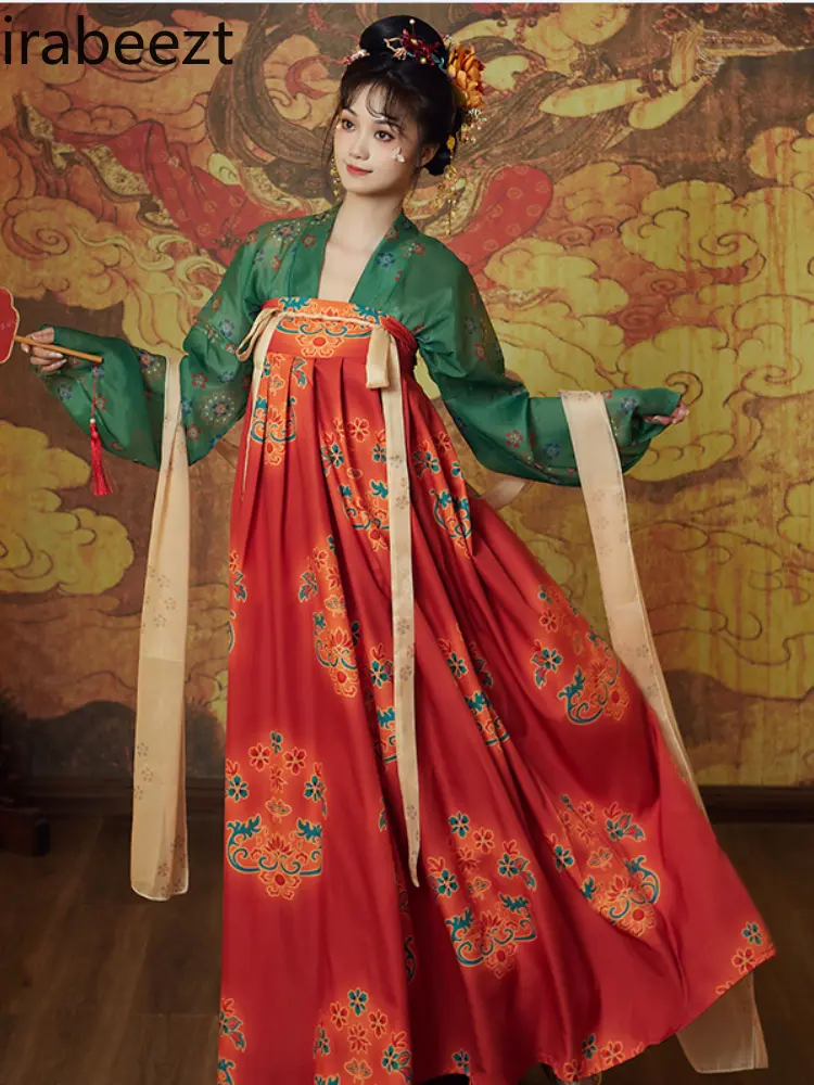 Tang Dynasty Style Thin Chest-skirt Spot Small Summer Suit New Dress for Women Mainland China Fairy Hanfu Women