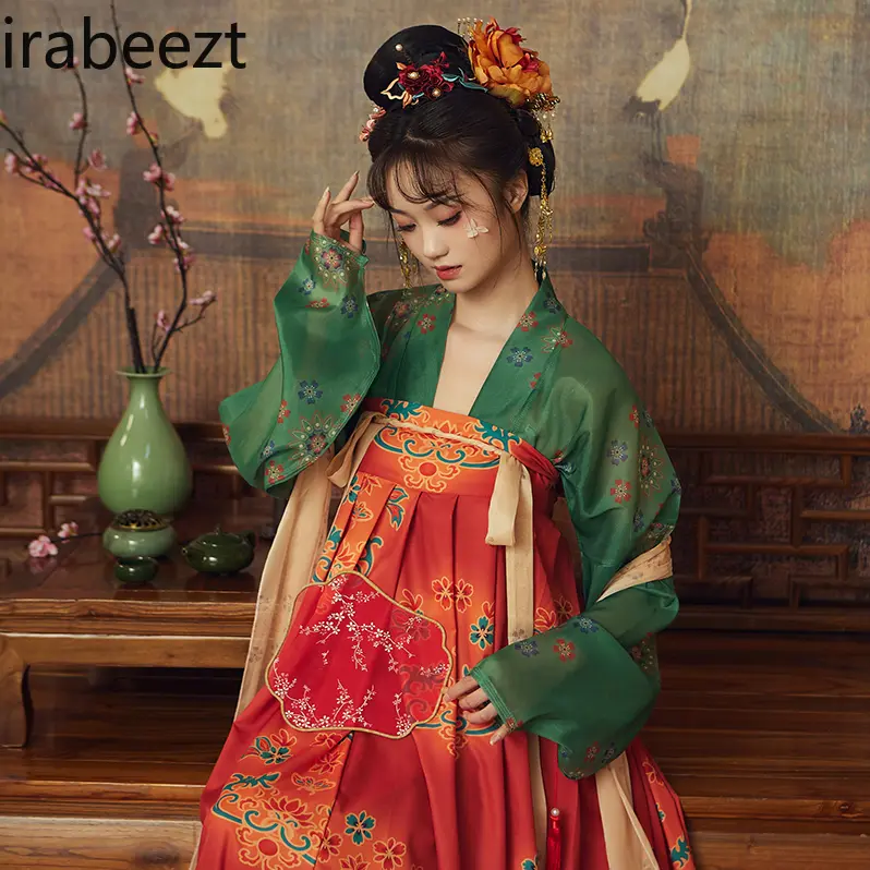 Tang Dynasty Style Thin Chest-skirt Spot Small Summer Suit New Dress for Women Mainland China Fairy Hanfu Women