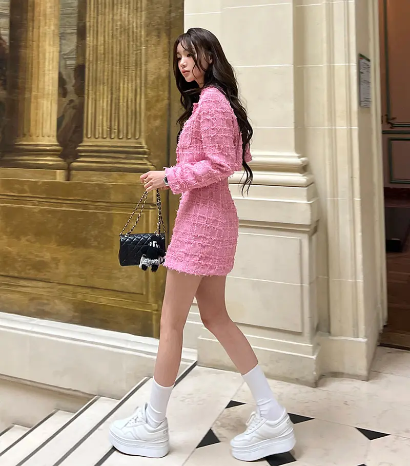Trajes De Mujer Conjunto 2 Piezas Elegantes Fashion Autumn and Spring Casual Women Regular Fit 2 Piece Blazer and Skirt
