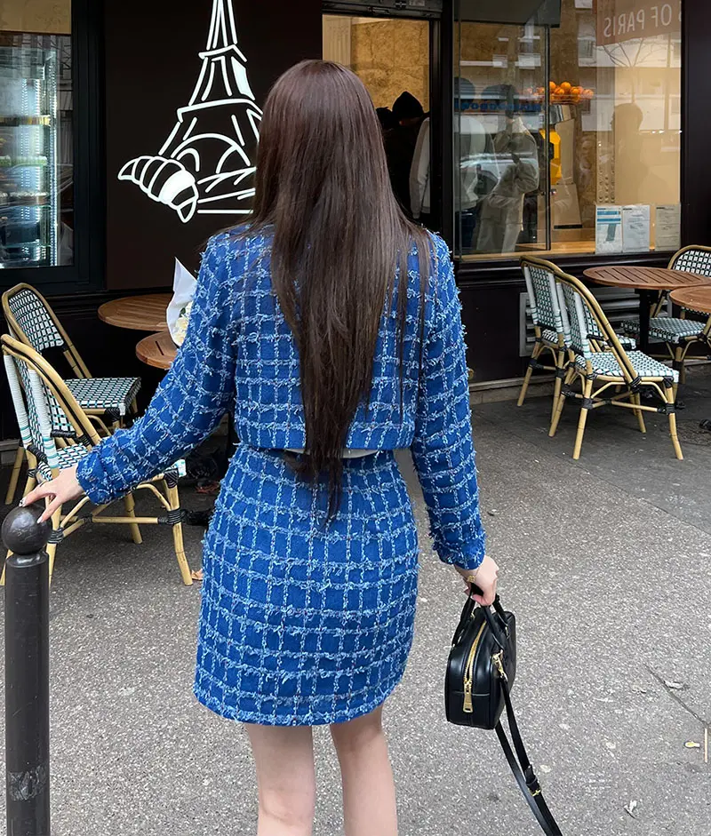 Trajes De Mujer Conjunto 2 Piezas Elegantes Fashion Autumn and Spring Casual Women Regular Fit 2 Piece Blazer and Skirt