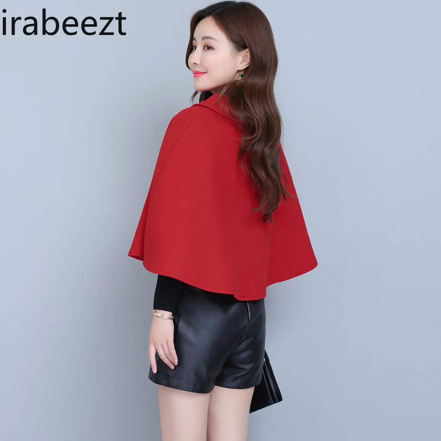 Ladies Fall 2024 New Temperament Elegant Wool Windscreen Cape Coat Casacos De Inverno Feminino Jackets for Women