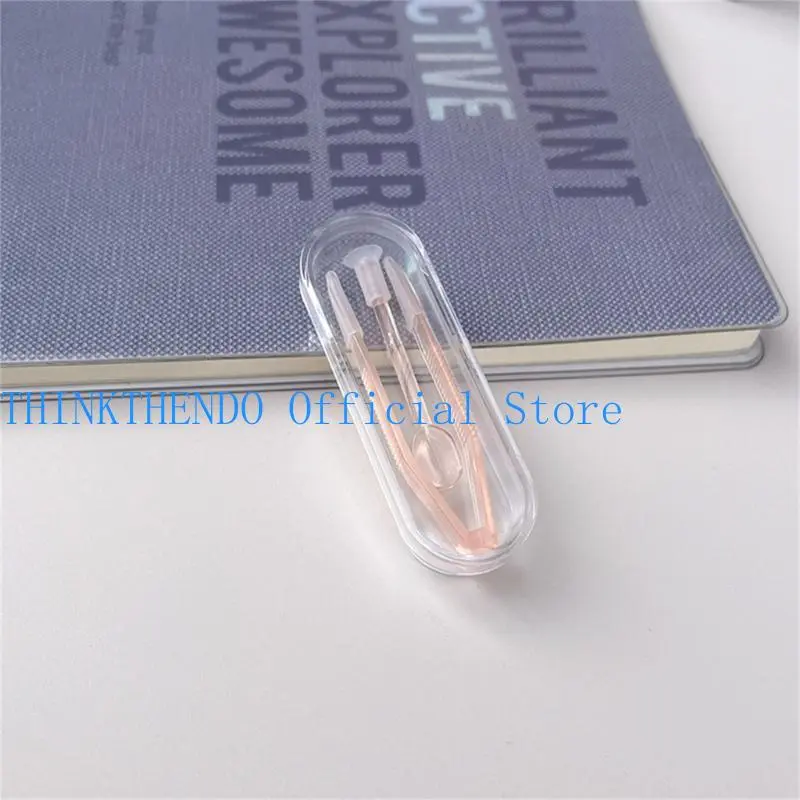 652F Multifunction Scoops Tweezer Set Safe Contact Lens Insertion Portable Decorative Organizationer Multipurpose Tool Supply
