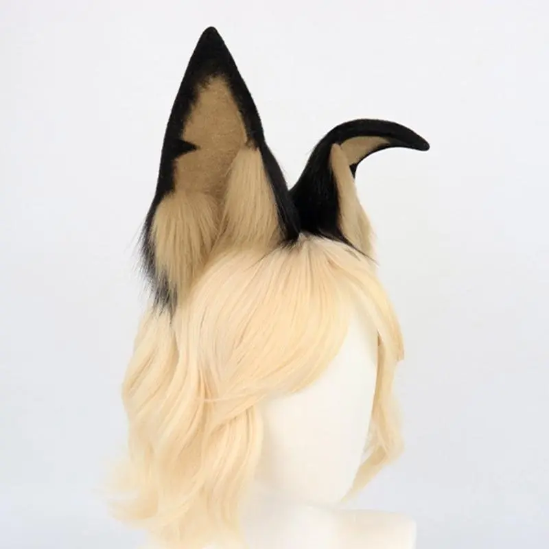 652F Anime Headband Cosplay Props Puppy Hair Hoop Furry Puppy Hair Styling for Con Headband Puppy Animal Carnivals