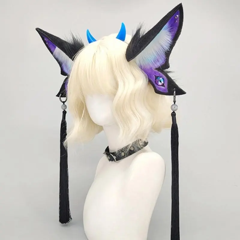 39BB Unique Animal Ear Headband Costume Theme Hairpieces for Anime and Cosplay